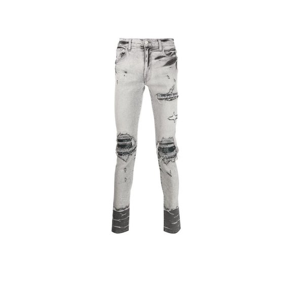 AMIRI Distressed Slim Fit Jeans - Picture 1 of 9